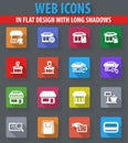 Shop icons set Royalty Free Stock Photo