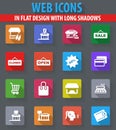 Shop icons set Royalty Free Stock Photo