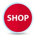 Shop flat prime red round button Royalty Free Stock Photo