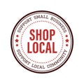 Shop Local Small Business Vector Logo Icon - Buy Local Shop Small - Support Local Business Graphics