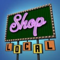 Shop Local Neon Sign