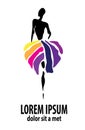 Shop logo, fashion girl