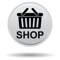 Shop now gray round color button Royalty Free Stock Photo