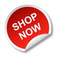 Shop now sticker Royalty Free Stock Photo