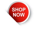 Shop now sticker Royalty Free Stock Photo