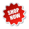 Shop now sticker Royalty Free Stock Photo