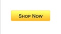 Shop now web interface button orange color, online shopping, advertisement