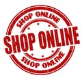 Shop online sign or stamp