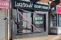 Shop in in Ormskirk saying Lockdown Escape Rooms