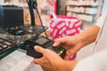 Shop payment by creditcard and POS in a store