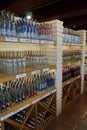 A shop selling alcoholic beverages in the Shabo Wine Culture Center.