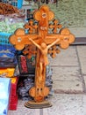 Shop selling religious souvenirs outside Church of the Holy Sepulchre, Jerusalem