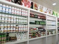 Shop selling spices outside spice garden in Munnar, Kerala, India