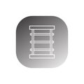 shop shelf icon vector