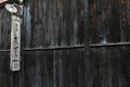 The shop sign and wood pattern around Sanmachi, the old city of