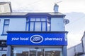 Shop signage outside a local Boots Chemists Shop