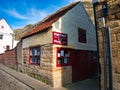 The shop and smokehouse of traditional kipper smokers, Fortunes of Whitby, UK