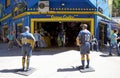 Shop at the stadium La Bombonera in La Boca, Buenos Aires, Argentina