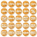 Shop stickers, buttons, badges, vector illustration Royalty Free Stock Photo