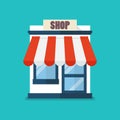 Shop store flat icon