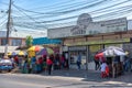 Shop and street vendor in David, Chiriqui, Panama Royalty Free Stock Photo
