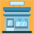 Shop in Style: A Cute and Inviting Blue Store Illustration