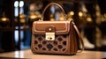 Shop style elegance female store stylish sale fashionable luxury bag leather accessory. Generative AI