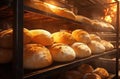 Fresh loaf food brown crust store grain wheat bread bakery breakfast background flour healthy