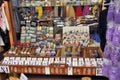 Shop of tourist souvenirs in the fortified city of Carcassonne