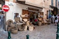 A small historic souvenir shop for tourists