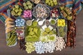 Shop of Turkish sweets and Turkish Delight with Pistachio. Turkish sweets with hazelnuts, almond and nougat. Sweets and