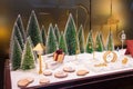 Shop window decorated for the Christmas holidays. Royalty Free Stock Photo