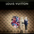 Shop window of luxury goods company Louis Vuitton in Berlin