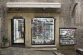 Shop window, which displays scale models of vehicles