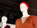 Shop women`s clothing. Mannequin in modern stylish clothes.