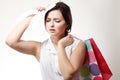 Shopaholic overspending Royalty Free Stock Photo