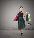 Shopaholic woman Royalty Free Stock Photo