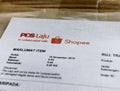 Shopee And Pos Laju Logo Royalty Free Stock Photo