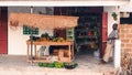 Shopfront of mini market and fruit shop in Jambiani, Zanzibar