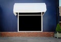 Shopfront vintage store front with canvas awnings Royalty Free Stock Photo