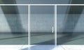 Shopfront window in modern building Royalty Free Stock Photo