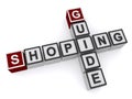 Shoping guide word cubes