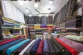 A shopkeeper selling clothes in Isfahan, Iran