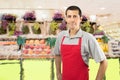 Shopman at the fruitshop