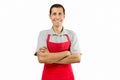 Shopman smiling Royalty Free Stock Photo