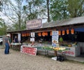 Shoppers at Abita Farmers Market Produce Stand in Louisiana Royalty Free Stock Photo