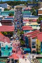 Shoppers on Antigua Street