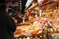 Shoppers at La Boqueria Market, Barcelona, Spain