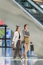 Shoppers at Livat Shopping Mall, Beijing, China Royalty Free Stock Photo