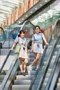 Shoppers at Livat Shopping Mall, Beijing, China